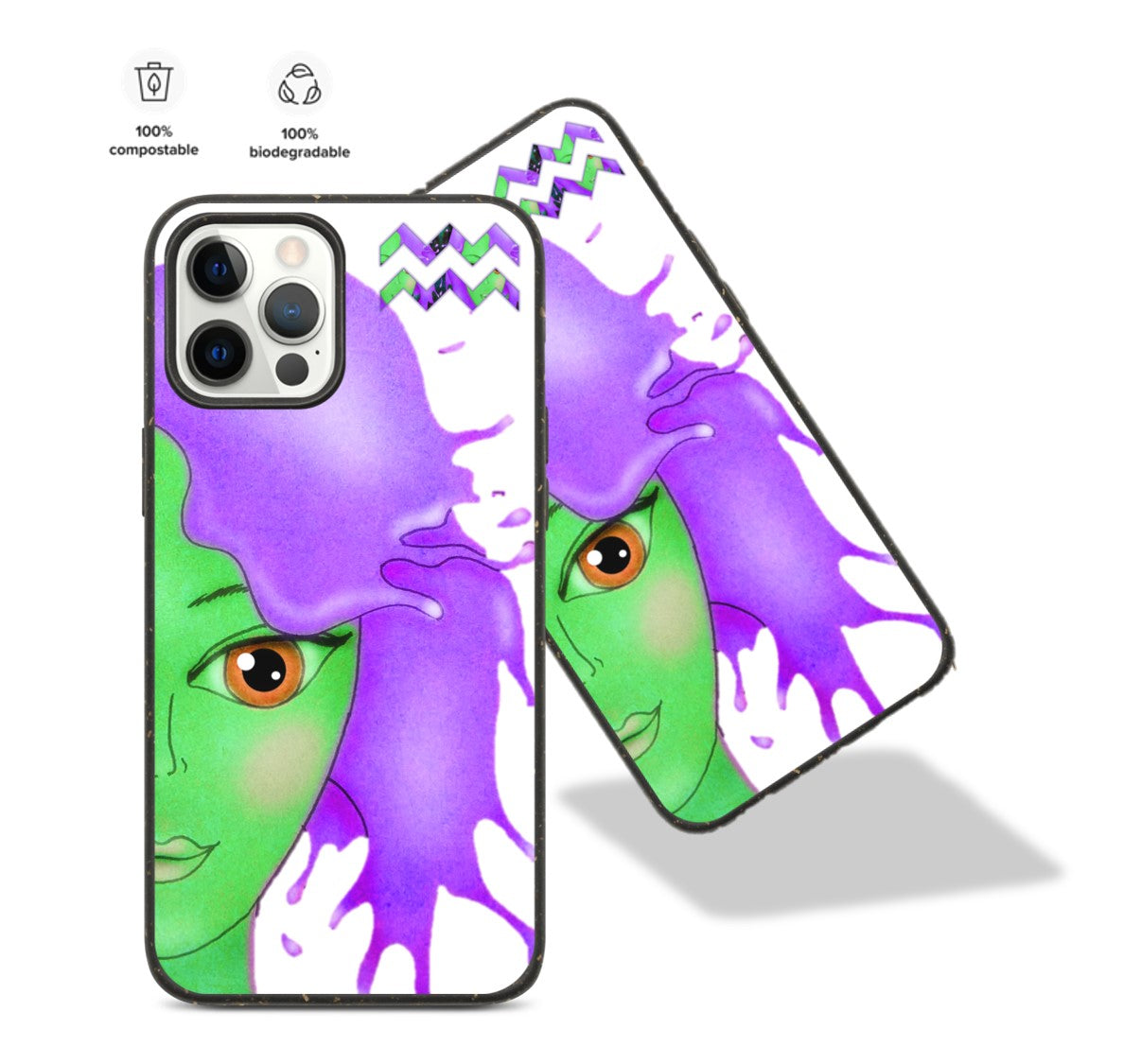 Biodegradable iPhone 11, 10, 8, 7 Cases for Aquarians. iPhone 12 Case for Aquarians. Cool Birthday Gift. . WickedYo.